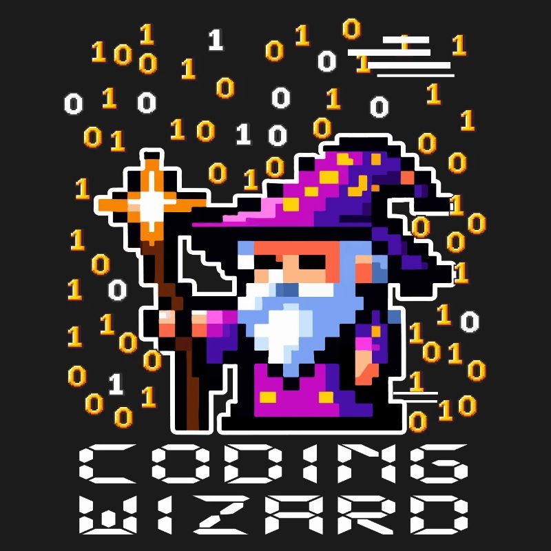 Zauberer-Pixel-Code