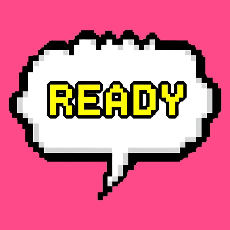 Bulle de dialogue Pixel Ready