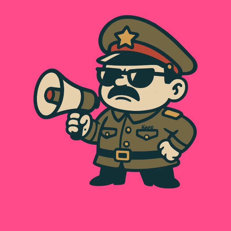 Retro Sergeant Megaphone