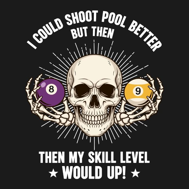 Table de billard de billard Billard Billard Spool Skull