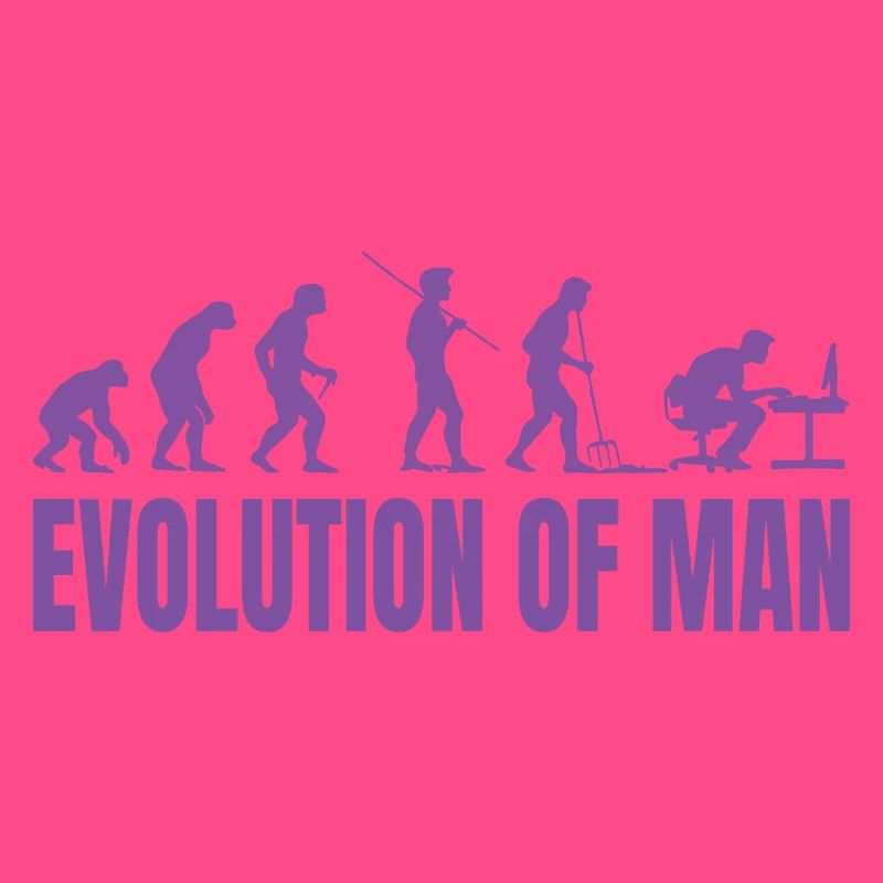 Programmeur Computer Freak Evolution Rétro