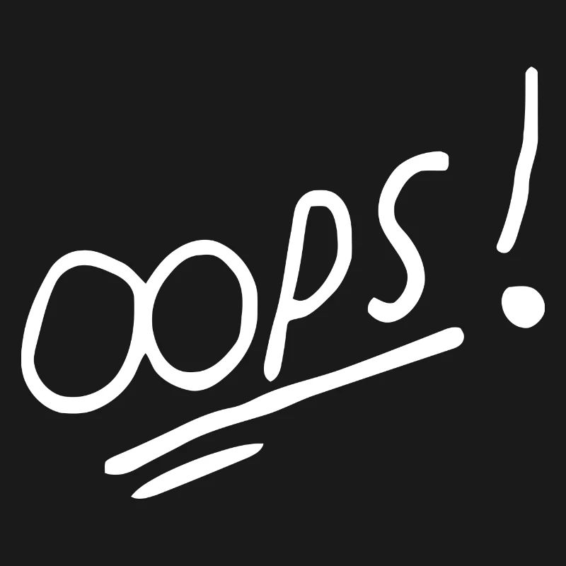 Vibrant Oops Conception de texte manuscrit