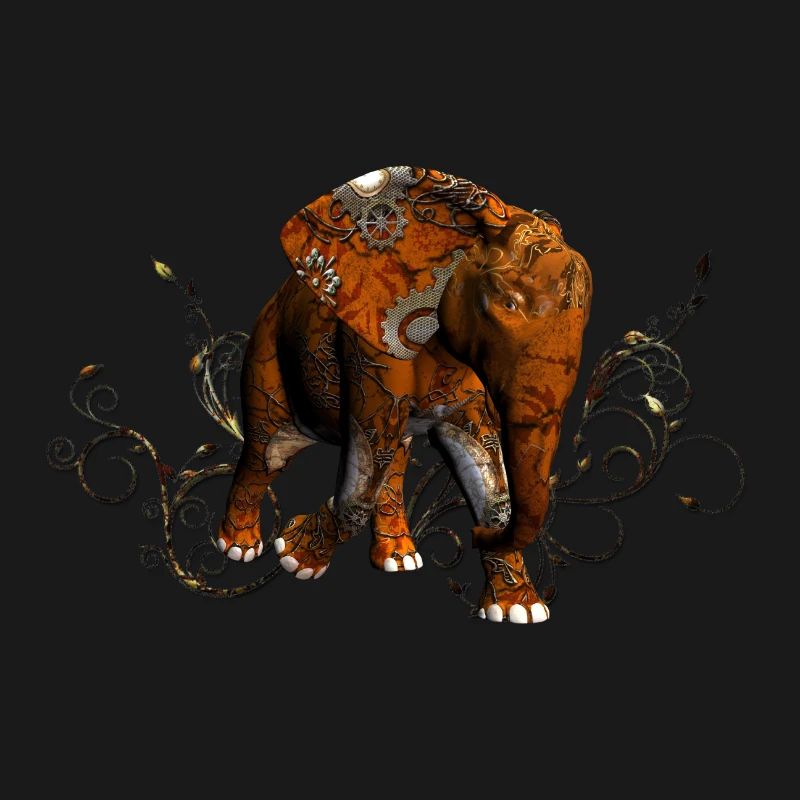 Atemberaubender Steampunk-Elefant