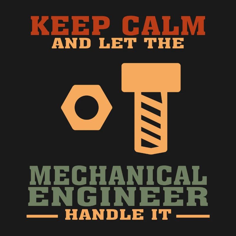 Funny Mechanical Engineer Tshirt, Keep Calm