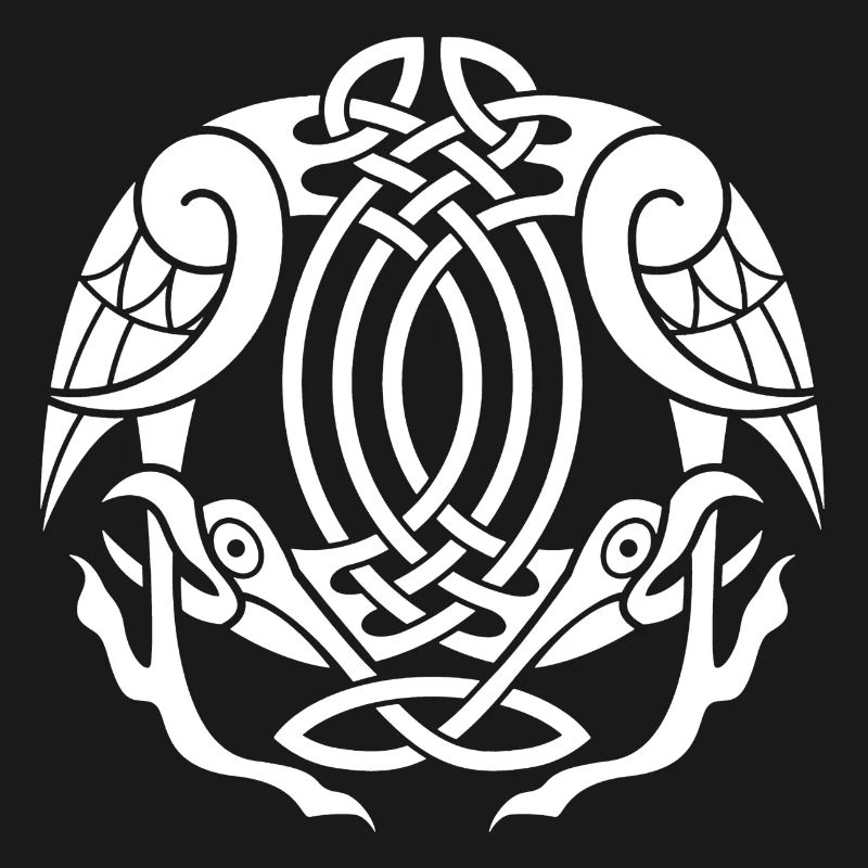 White Celtic eagle