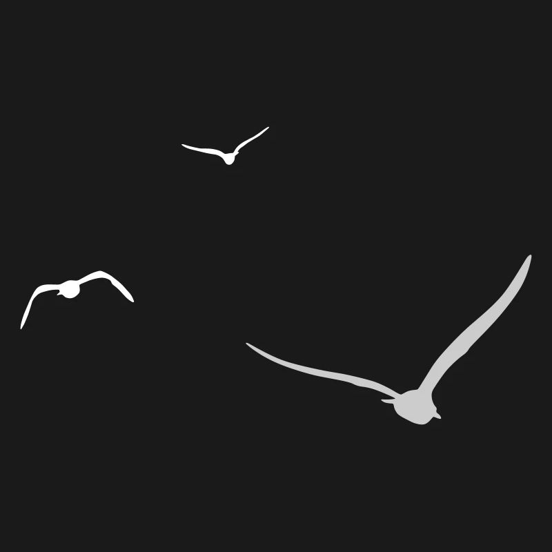 Three Seagulls | Seagull | Colors adjustable
