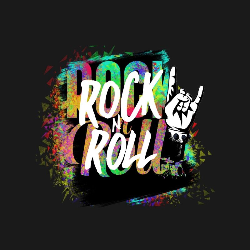 Explosion de couleurs Rock n Roll
