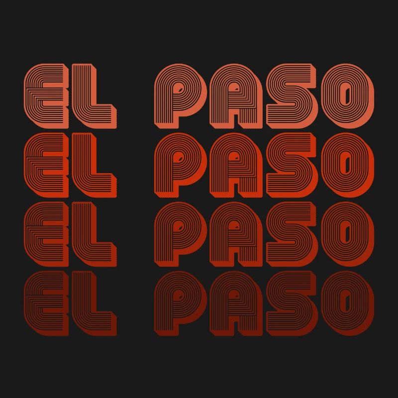 El Paso Gradient Retro Muster