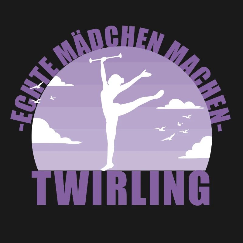 Echte Mädchen machen Twirling