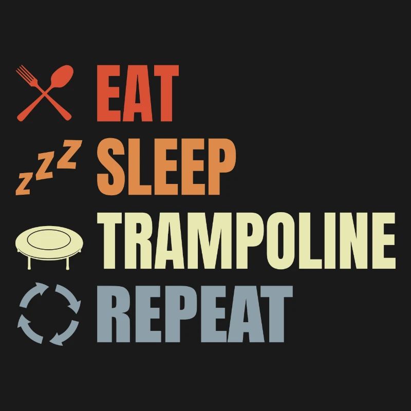 Routine de saut de trampoline