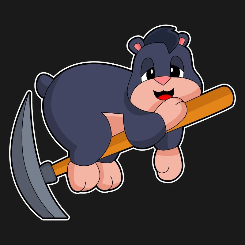 Mole Miner Pickaxe Mining