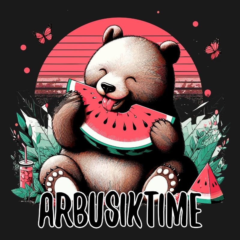 C’est l’heure de la pastèque Arbusik Bear Yummy Gift