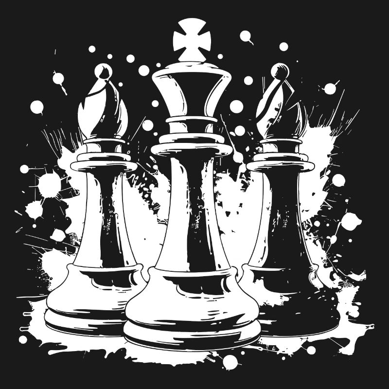 Chess bishop and king