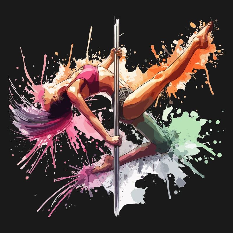 Pole Dance Dynamic Colors Pole Dance Gift