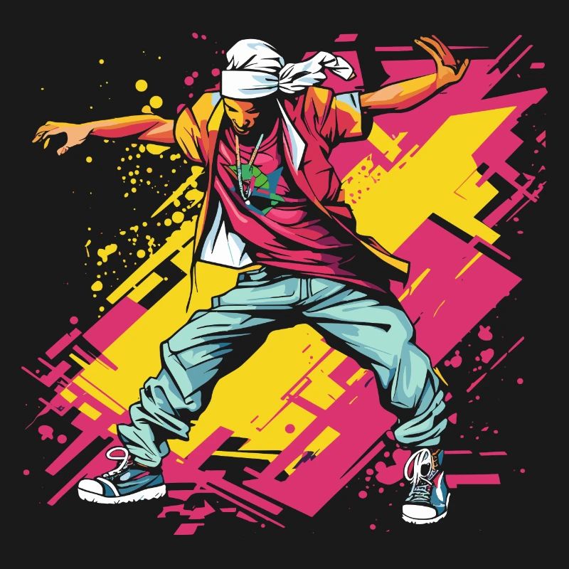 Breakdancer Graffiti