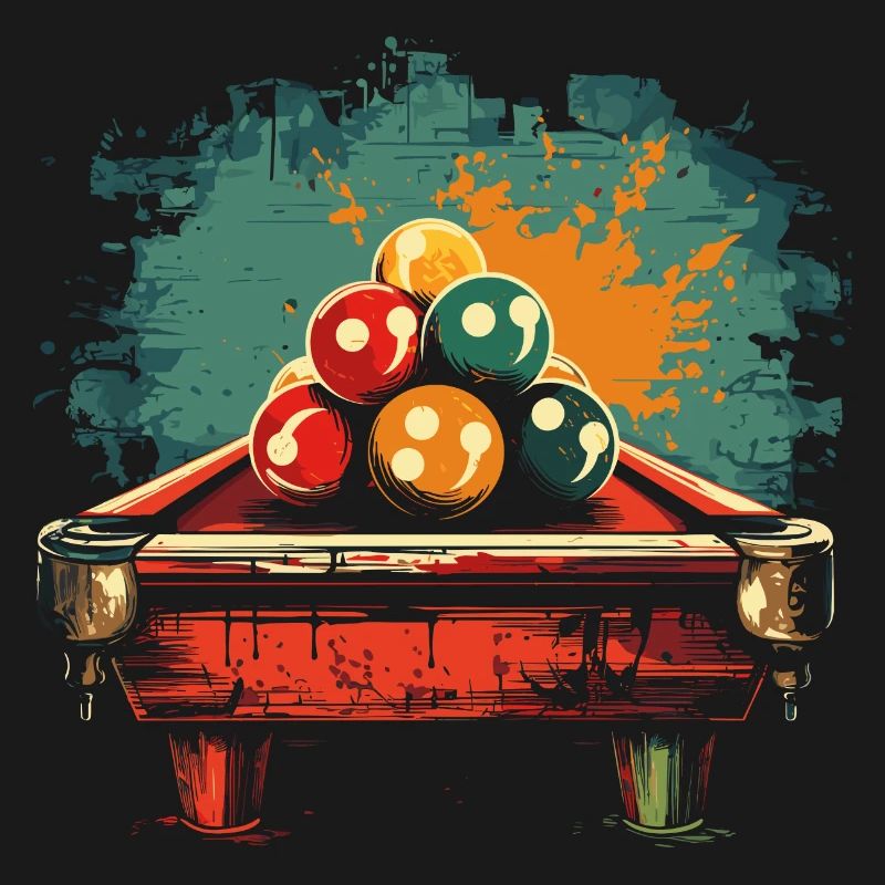 Billiard Comic Style