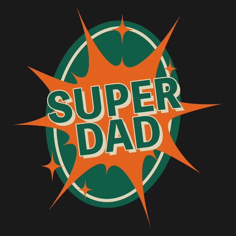 Conception de style bande dessinée Super Dad
