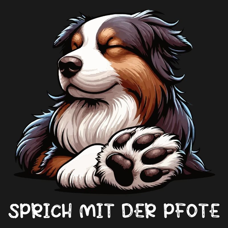 Sprich mit der Pfote Australian Shepherd Aussie 