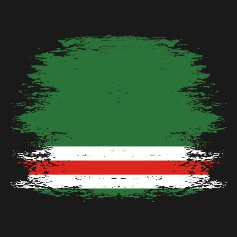 Drapeau de la Tchétchénie utilisé