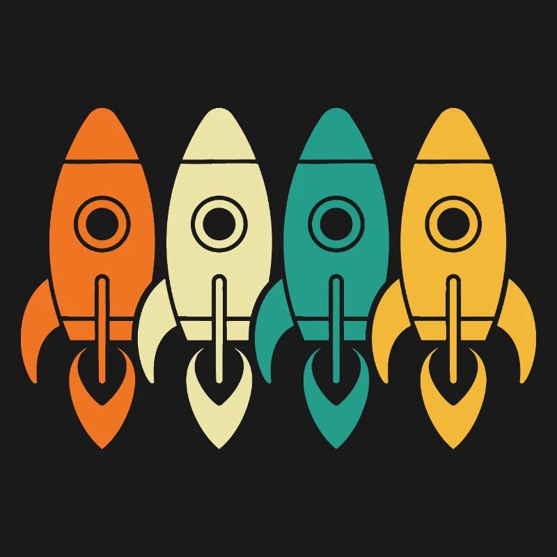 Vintage Rockets Space Exploration Engineer Gift