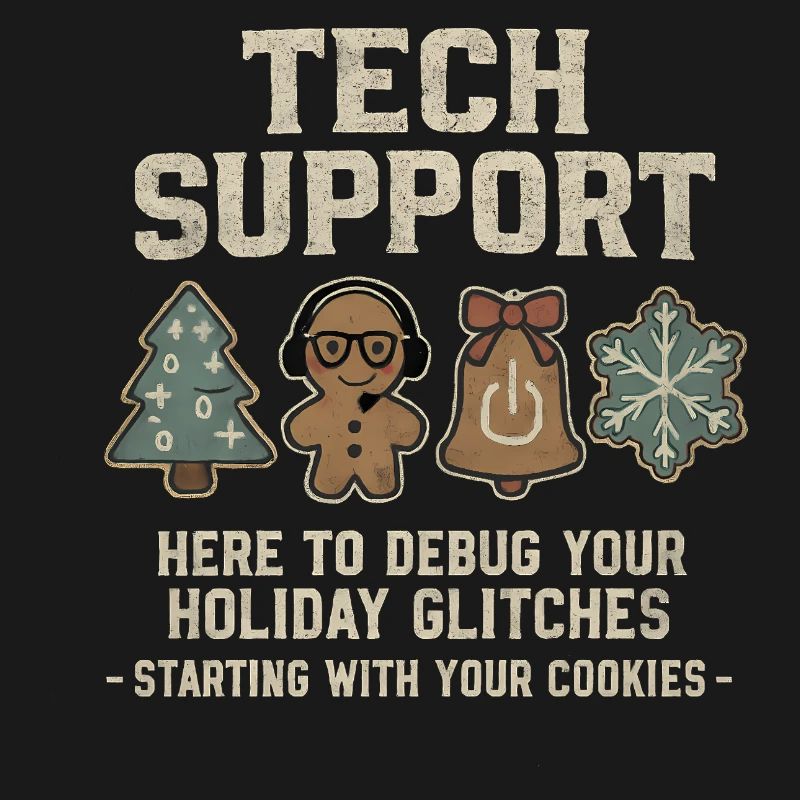 Tech Support Ugly Christmas Sweater Informatiker