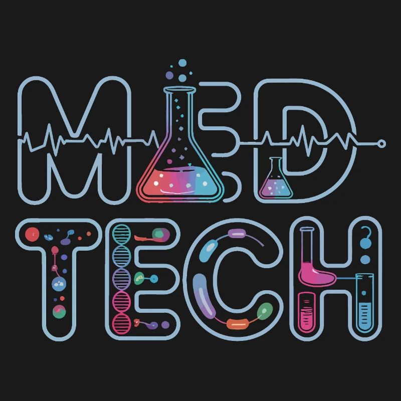 Conception de la science néon du laboratoire MedTech