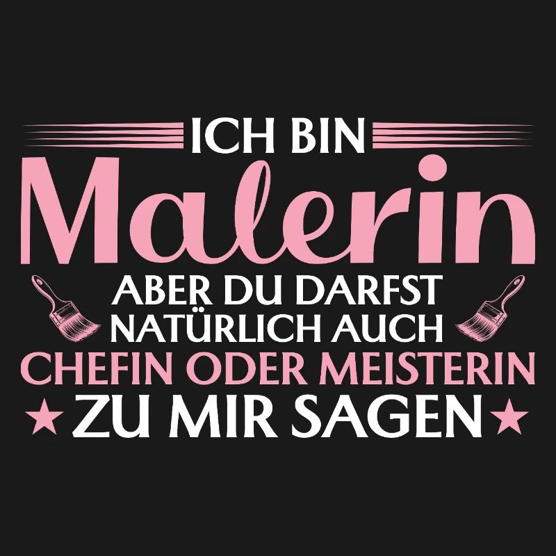 Handwerkerin Chefin oder Meisterin - Malerin
