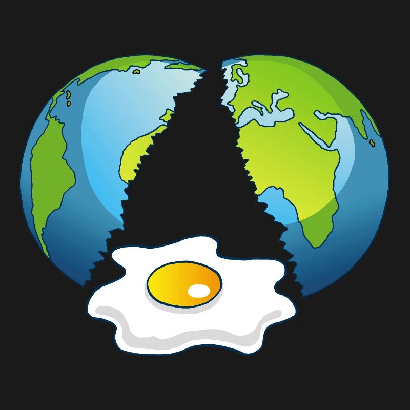 Planet Erde ist ein Ei
