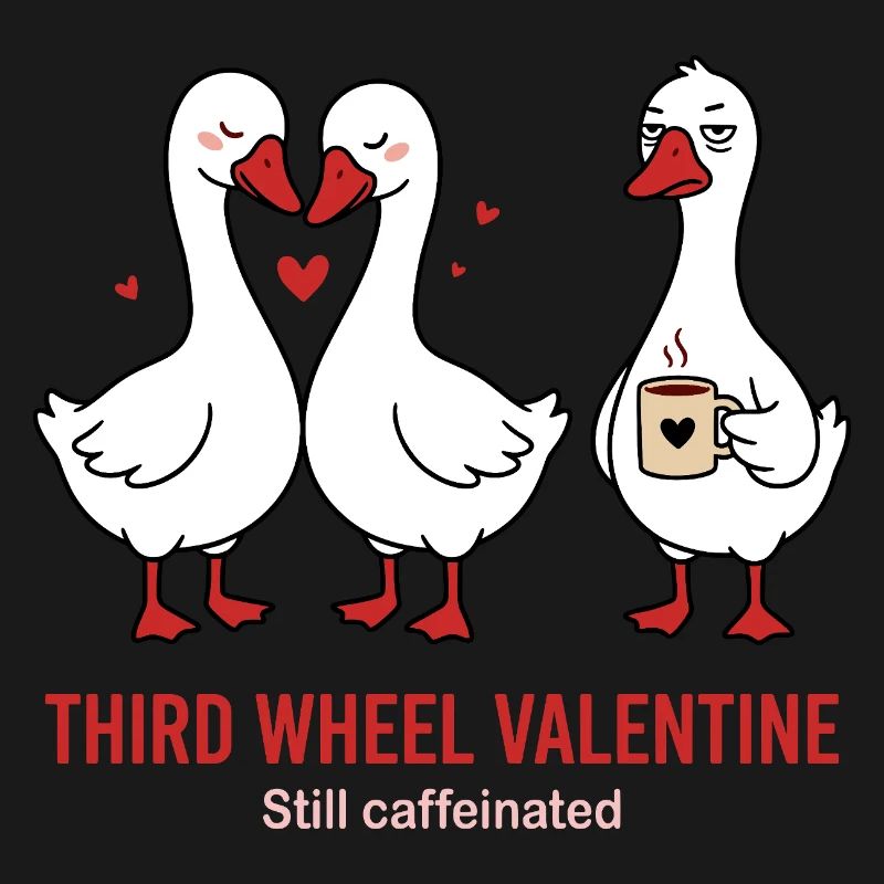 Third Wheel Valentine - Single Coffee Design