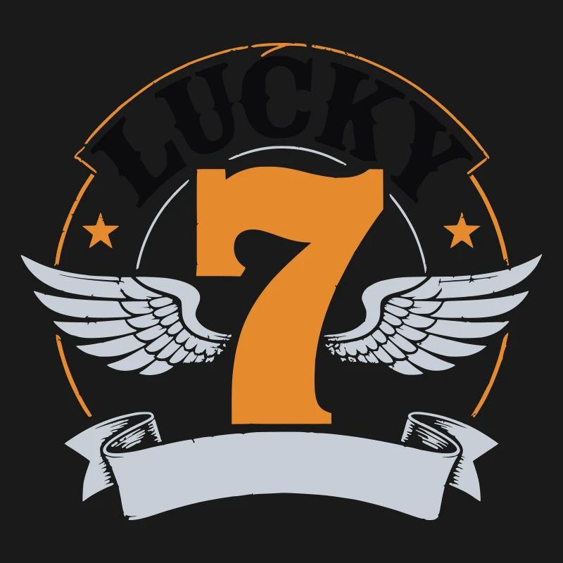Lucky 7 – Customizable biker design