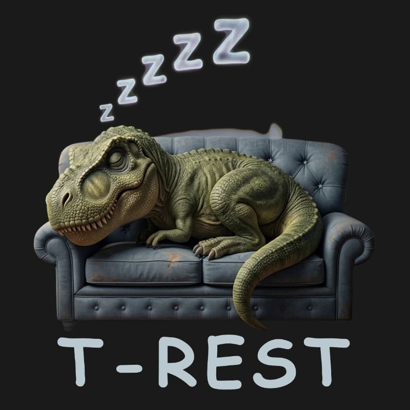 T-Rest Dino on Sofa