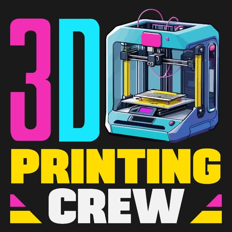 Équipe de robotique spatiale d’impression 3D Crew Maker Drôle