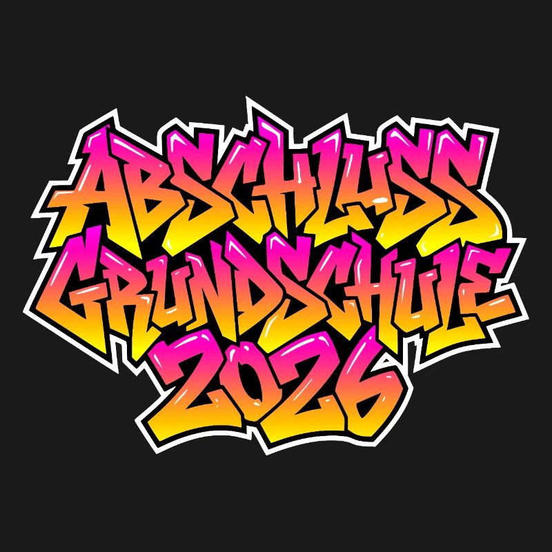 Grundschule Abschluss 2026 Graffiti