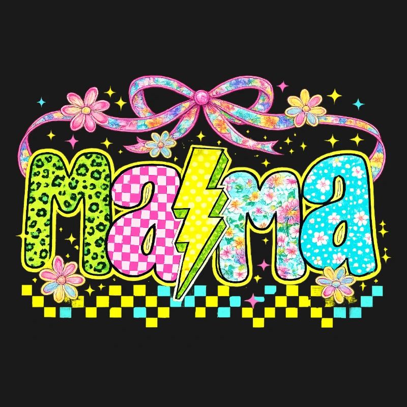 Mama Retro Flashy | Neon-Stil Muttertag