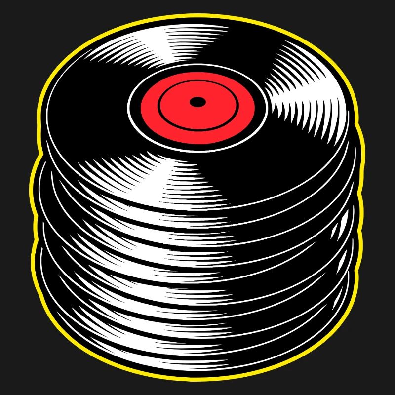 Stack d’albums vinyles