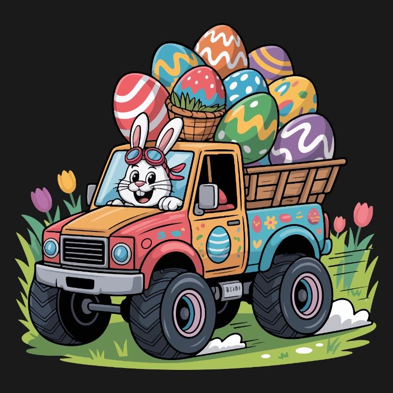 Happy Easter Sweet Easter Bunny Egg Hunt Easter Eggs