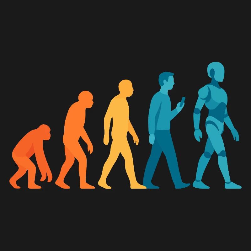 Evolution zum Roboter Outline