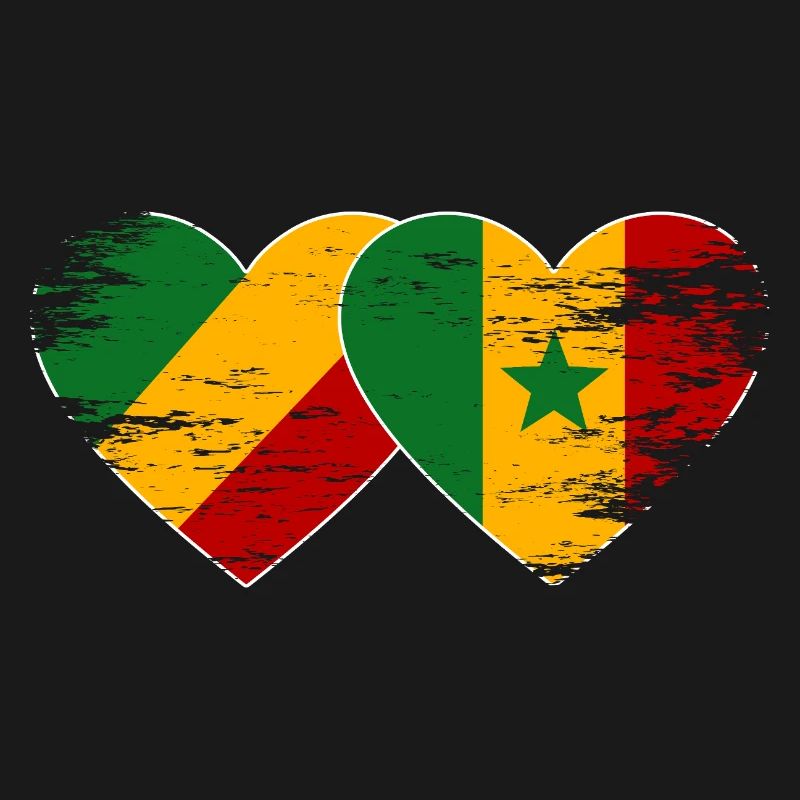 Drapeau Congo-Sénégal utilisé