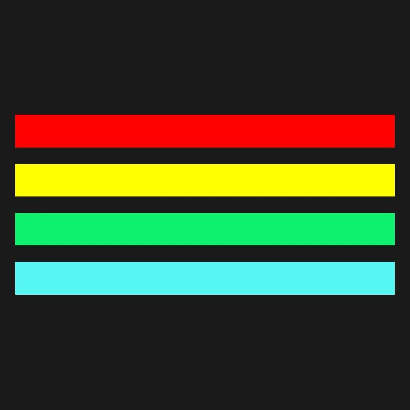 Retro neon arc stripe composition