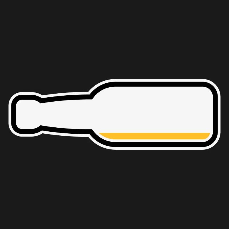 Bierflasche Leer (Bier Bierchen Symbol / POS 3C)