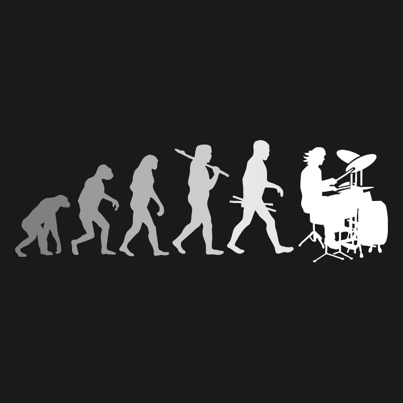 Evolution de la chemise Drums Drummer