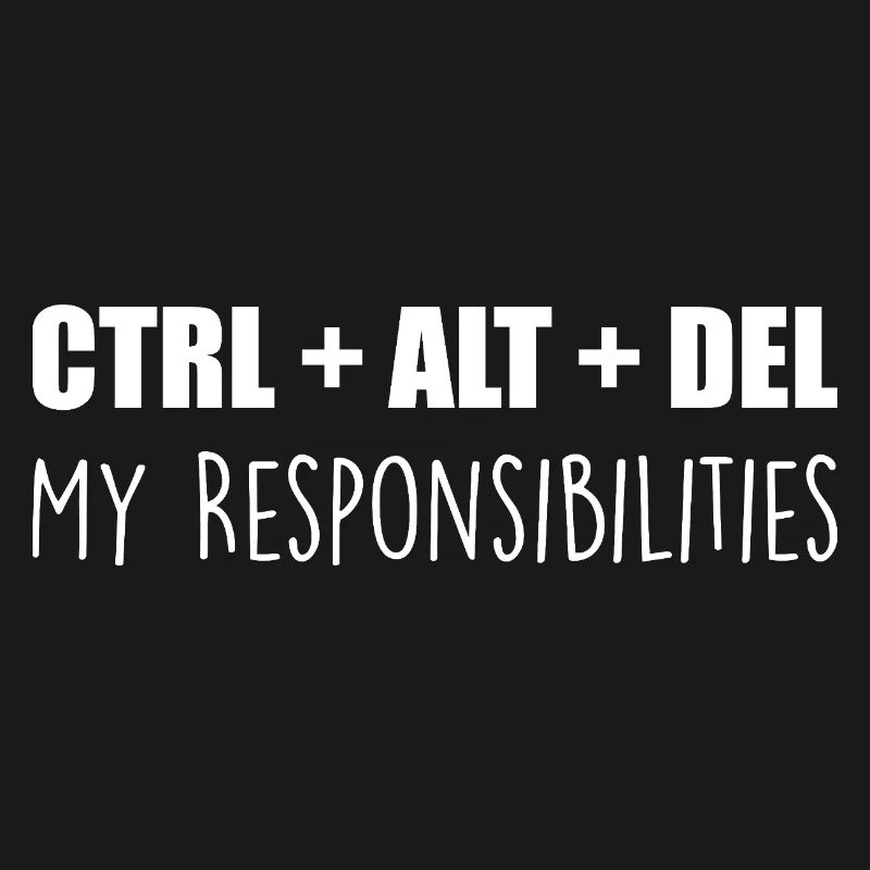 ctrl + alt + del : my responsibilities