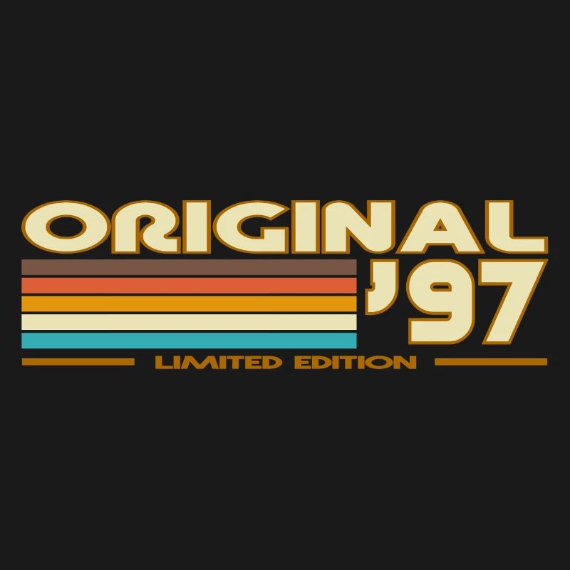 Originale 97er Retro-Pastellstreifen