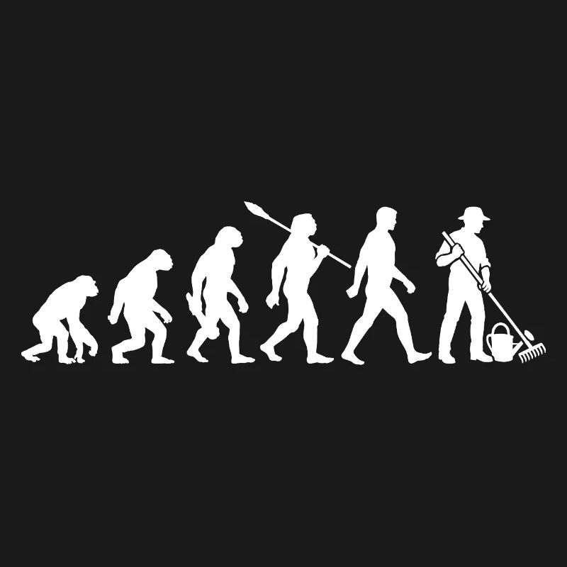 Evolution - Gärtner - Garten - Gartenarbeit