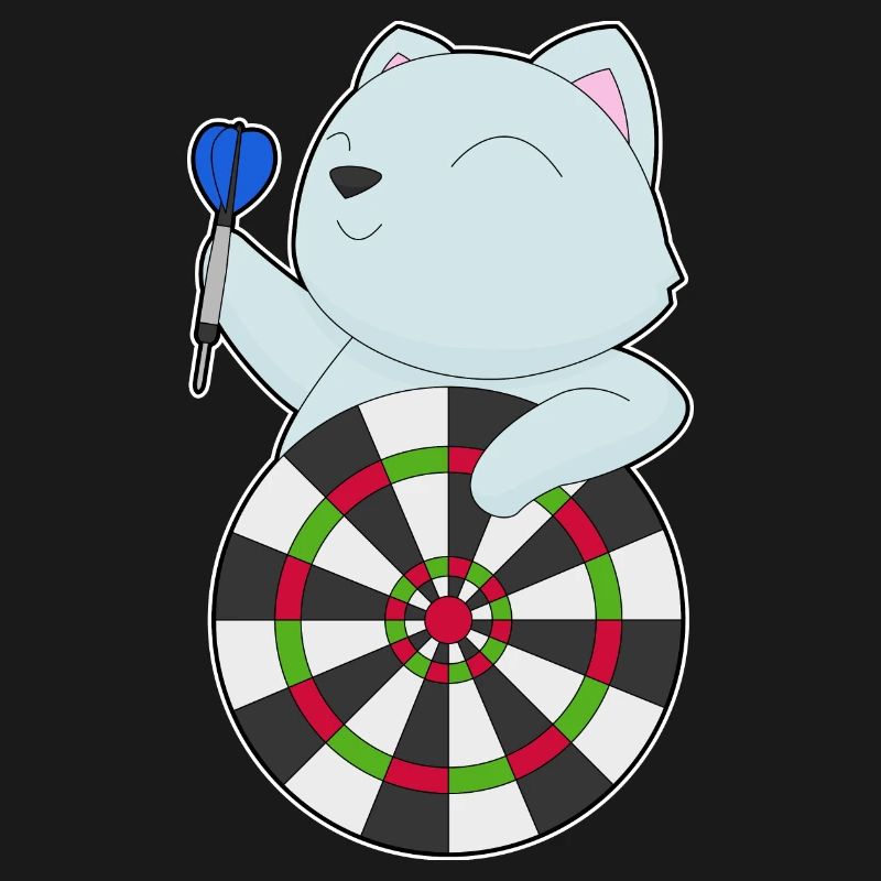 Cible de fléchettes pour chat