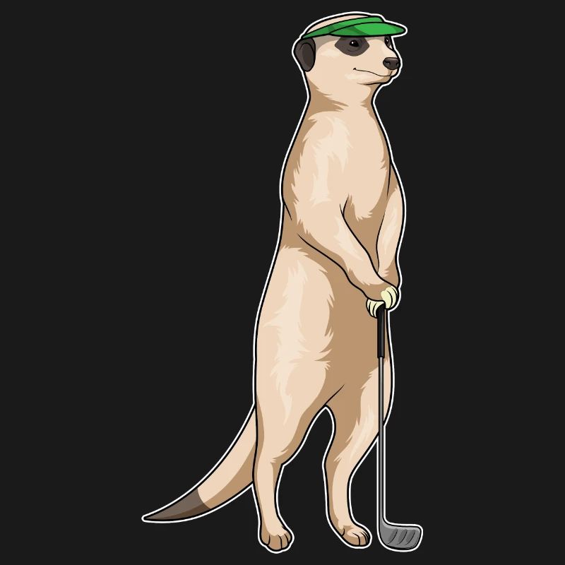 Erdmännchen Golf Golfschläger