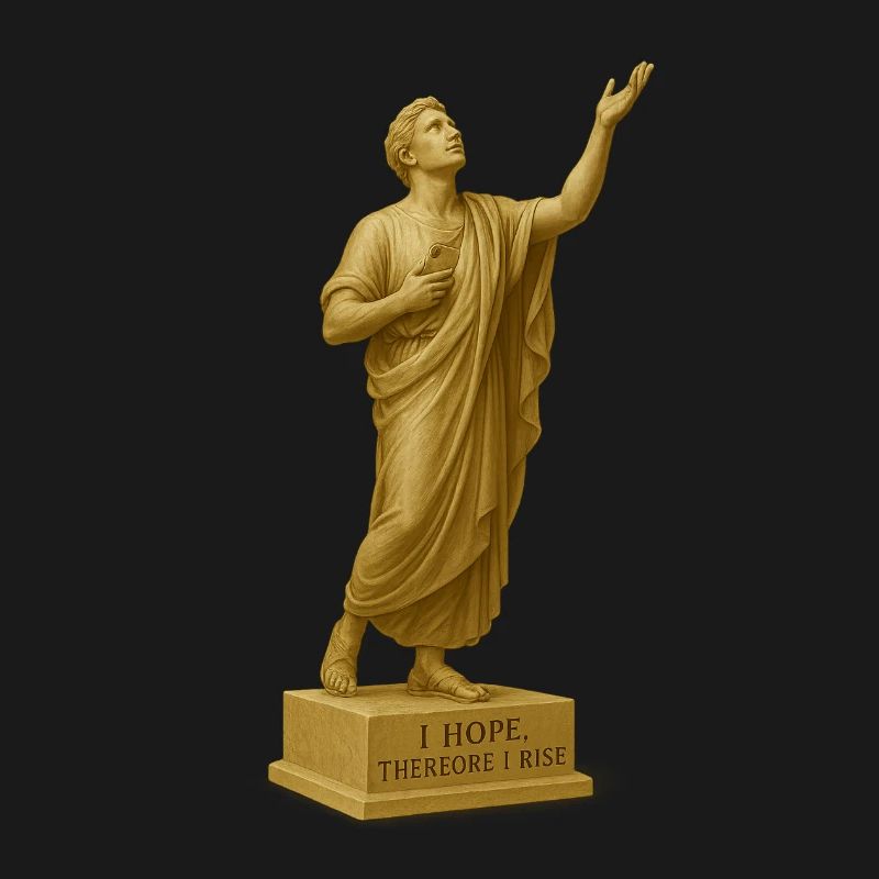 Statue d’art de l’espoir céleste
