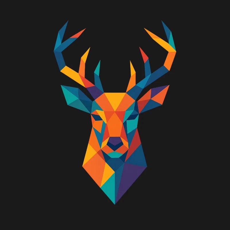 Tête de cerf | Impression de cerf / Impression / Design