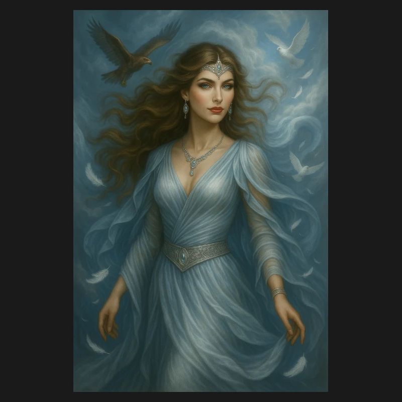 Celestial Goddess – Light and White Birds