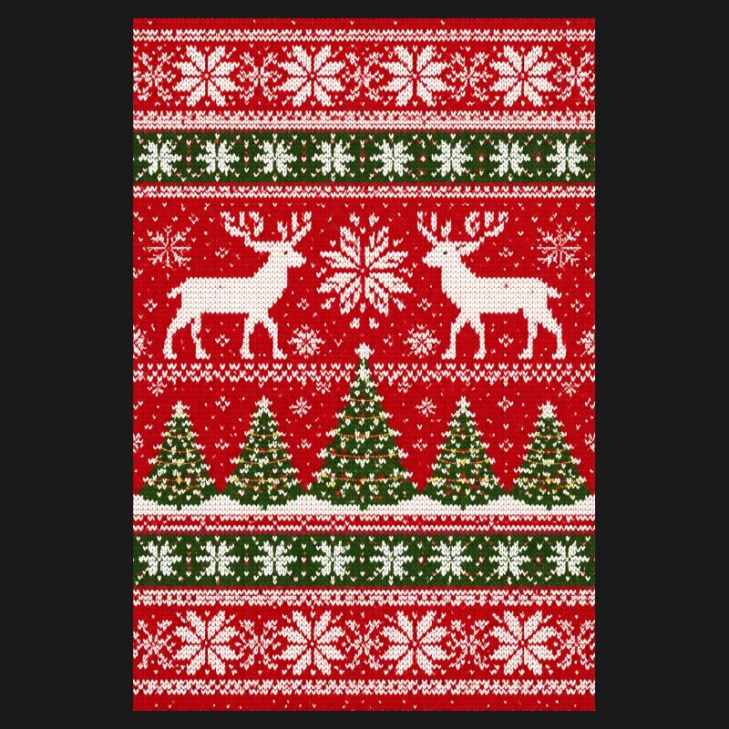 Winter Reindeer Knitting Pattern